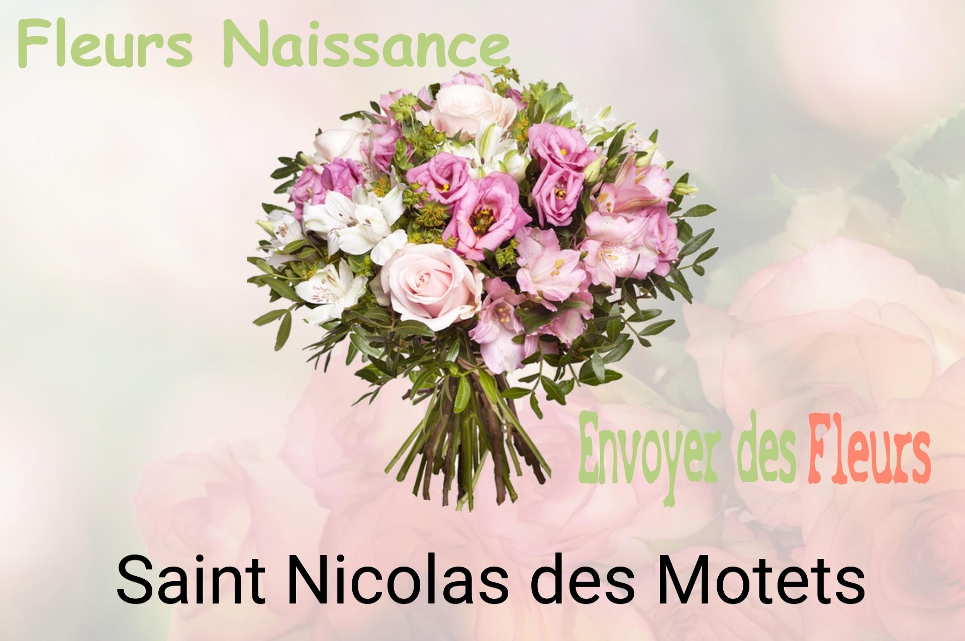 Bouquet de fleurs de naissance livré à Saint-Nicolas-des-Motets