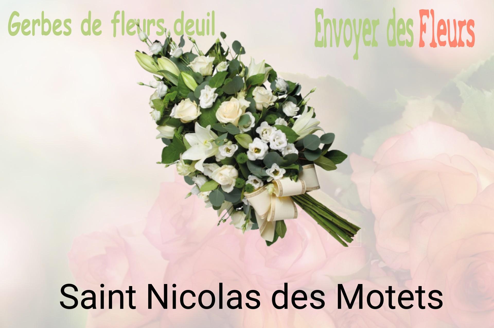 Gerbe de fleurs de deuil livrée à Saint-Nicolas-des-Motets